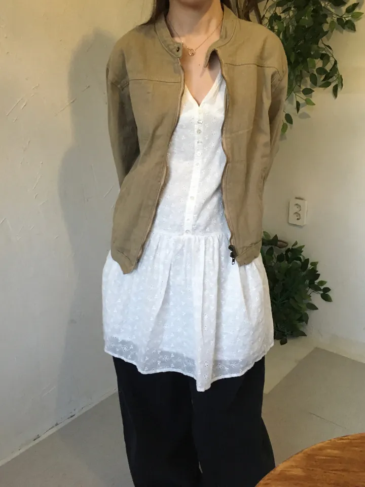 [봄신상💐](2colors/주문폭주🎉/투웨이) 빈티지 블루종 코튼 면 라이더 점퍼 자켓 jk 상세 이미지 51