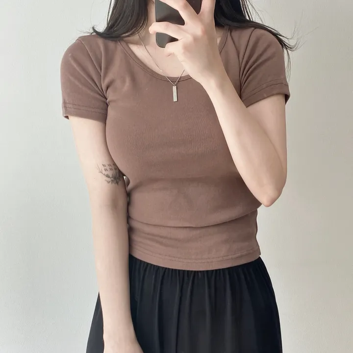 [11color/인생반팔] 코튼 데일리 부드러운 무지 라운드 반팔 기본 티셔츠 - 11color 상세 이미지 21