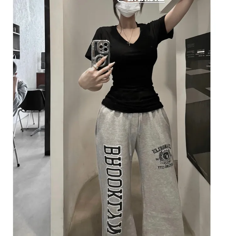 S,M,L [팔뚝살소멸!/레전드핏] 쫀득말라핏 브이넥 반팔티 상세 이미지 13