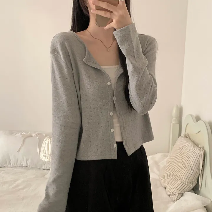 로로 펀칭 가디건 (8color) 상세 이미지 128