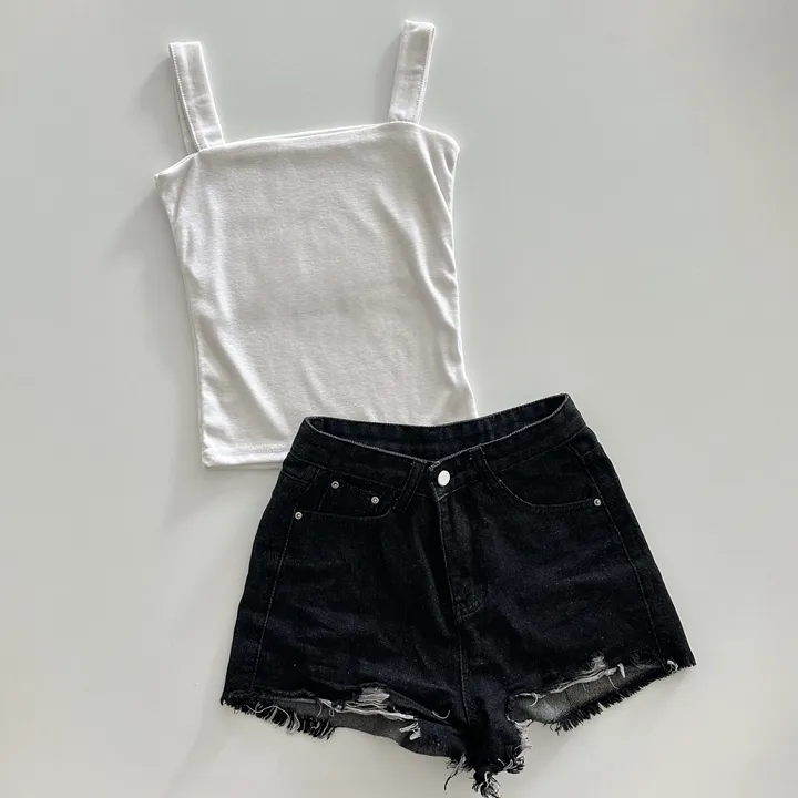 당일 출고🚀속옷끈 노출X💕핏보장 🔥 부유방 소멸❌ 비슬림핏 스퀘어 나시 이너템 끈 체형커버 쫀쫀 스판 슬리브리스 (화이트, 그레이, 블랙) 3color 상세 이미지 33