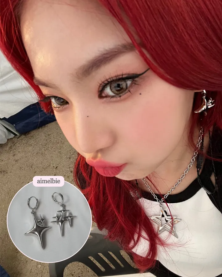 [에스파 카리나 착용/Y2K] Sparkle Sparkle 원터치 귀걸이 상세 이미지 18