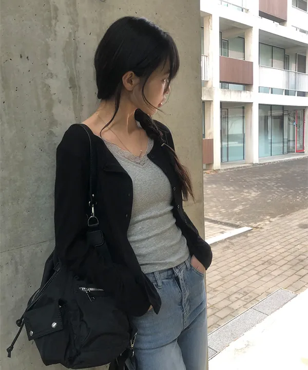 [코디추천] 쥬런 플라워 펀칭 가디건 (4color) 상세 이미지 4