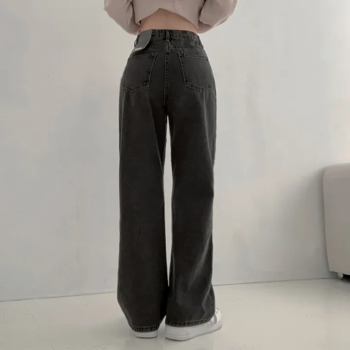 [히든밴딩/3단기장/S-4XL💫] 리어스 세미 와이드 롱 워싱 데님 팬츠 6colors 상세 이미지 45