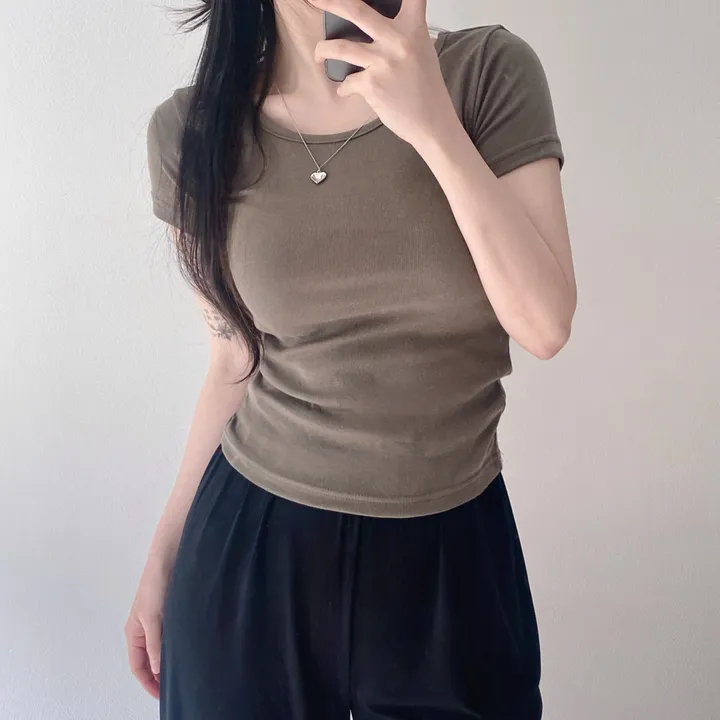 [11color/인생반팔] 코튼 데일리 부드러운 무지 라운드 반팔 기본 티셔츠 - 11color 상세 이미지 29