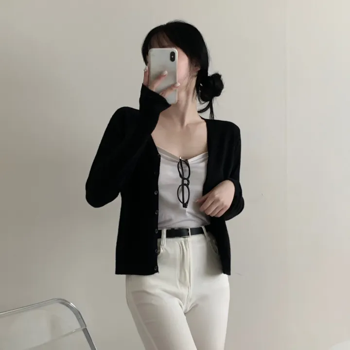 *굿퀄리티/여리핏* 릴리 소프트 브이넥 가디건 상세 이미지 7
