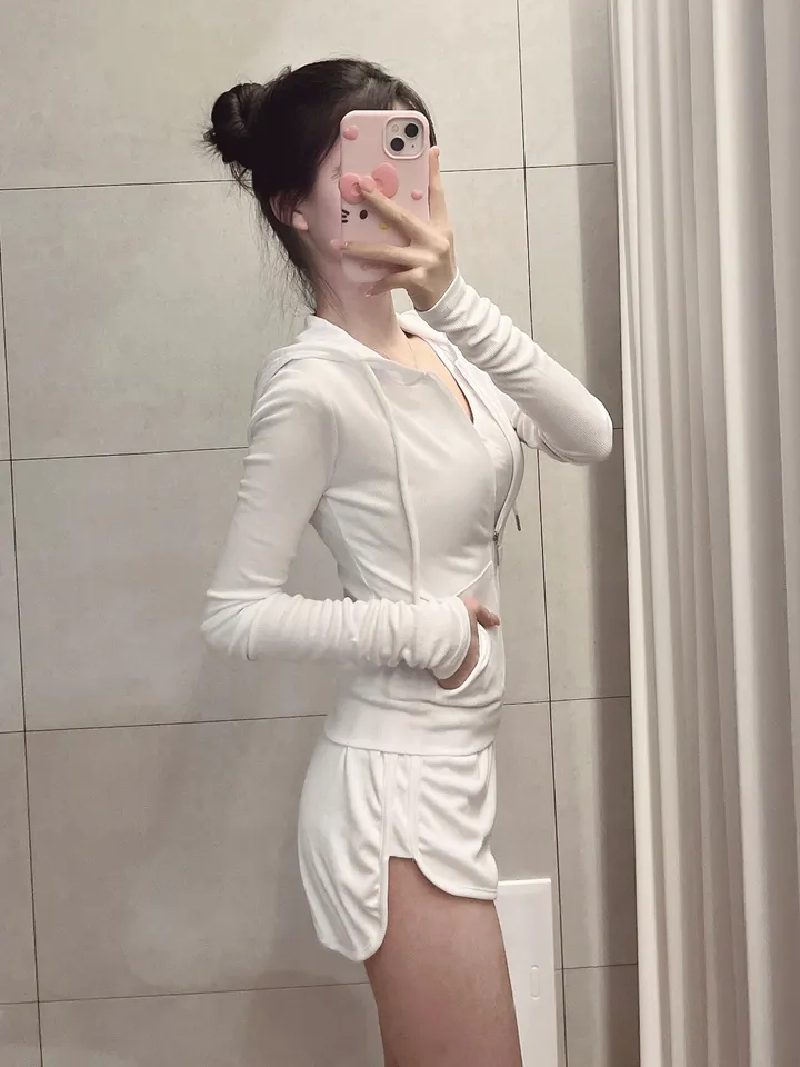 *미친가격🩷SEXY트레이닝* 스키 데일리 후드집업 골지 팬츠 트레이닝 set 상세 이미지 6