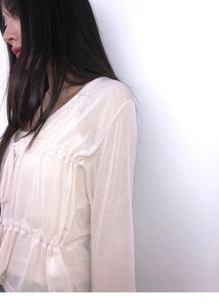 shirring cardigan (2color) / 셔링 가디건 상세 이미지 12