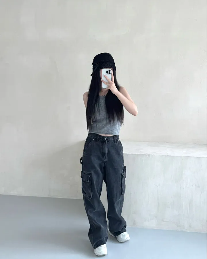 [당일✨강력추천✨] 리본 시스루 비니 2color 상세 이미지 4