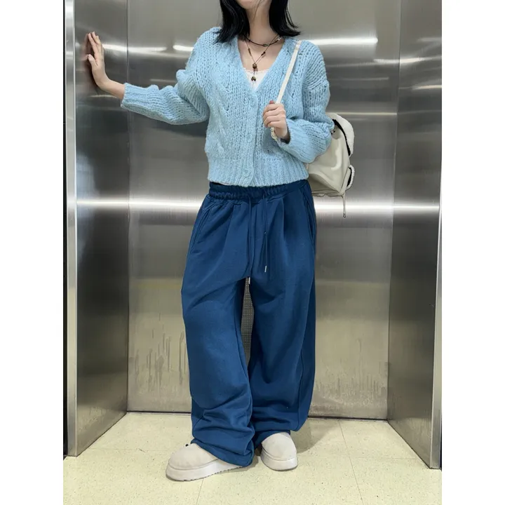 ❤️‍🔥컬러추가│누적판매8,000 돌파 기념❤️‍🔥럽 올 컬러 와이드 스트링 트레이닝 팬츠(7color) 상세 이미지 11