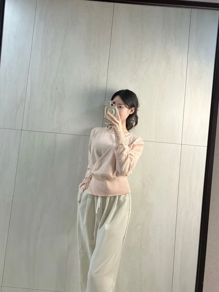 이브 여리 언발 끈 랩 가디건 *랩가디건, 끈가디건 상세 이미지 19