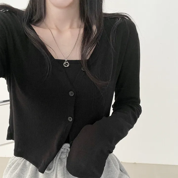 [set] 손등을 덮는 여리함 나시가디건 상세 이미지 14