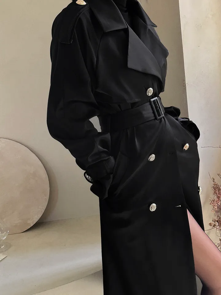 [🖤자체제작🚀바로발송]하이퀄리티 무드 트렌치 코트 상세 이미지 1