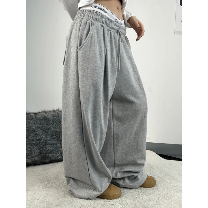 기모선택❤️[UNISEX/기획특가/4size!]올데이 원턱 라인 루즈 와이드 트레이닝 팬츠(2color) 상세 이미지 32