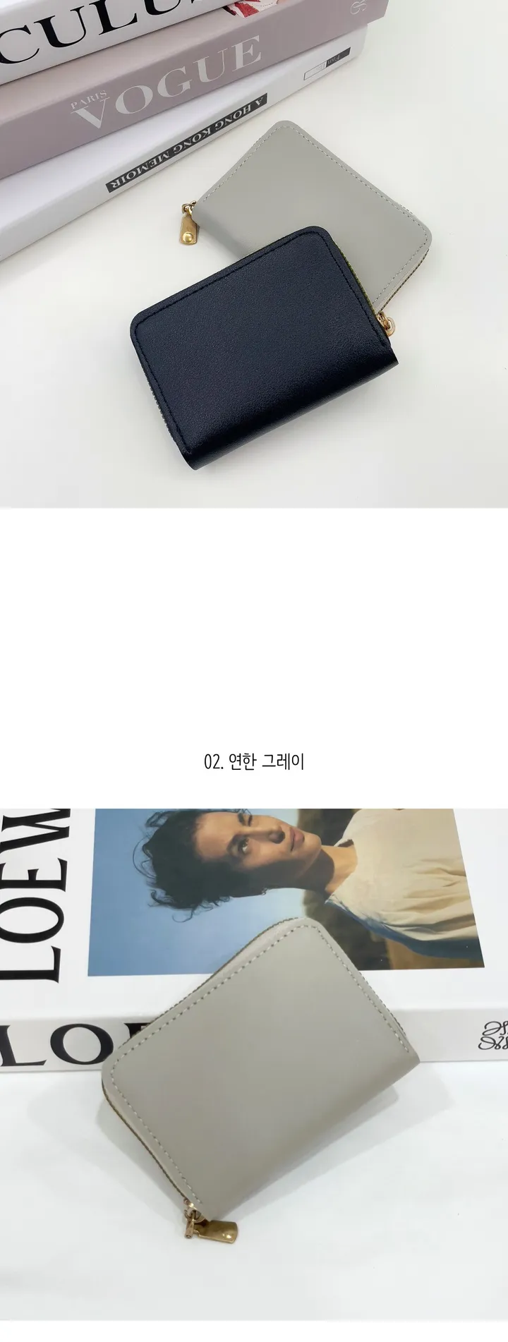 [당일발송💓]4color 아코디언 카드지갑 데일리 심플 수납 동전지갑 명합케이스 상세 이미지 7