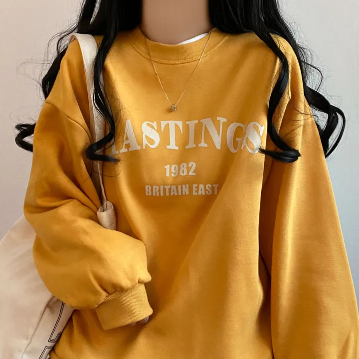 [데일리/기모] 헤이스팅 레터링 오버핏 맨투맨 상세 이미지 14