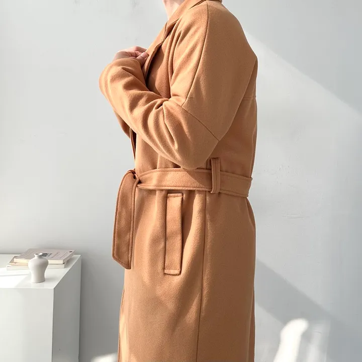 [1+1할인] 오버핏 로브 코트 미니멀 빅사이즈 아우터 남자롱로브코트 상세 이미지 23