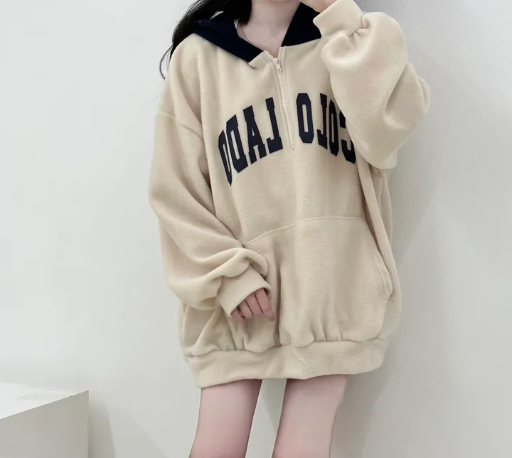 [포근포근/따뜻] 콜로라도 배색 후리스 집업 오버핏 후드 3color 상세 이미지 10