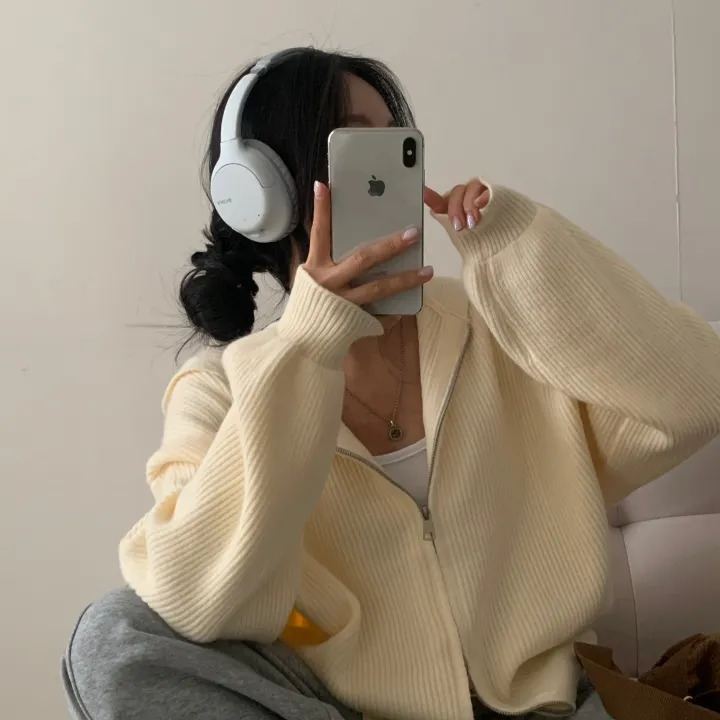 [후기보장✨/폭닥소재] 포근핏, 왕루즈핏 투웨이 니트 후드집업,점퍼 - 5color 상세 이미지 9