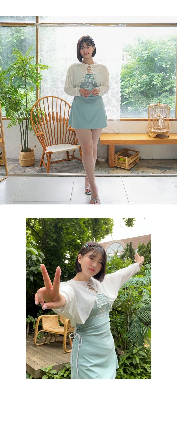 [빅사이즈 44-100]몰디브원피스 3피스수영복 (빅사이즈수영복 체형커버 긴팔 호캉스 비치웨어 모노키니 휴가룩 신행 빅사이즈비키니 만삭수영복) 상세 이미지 5