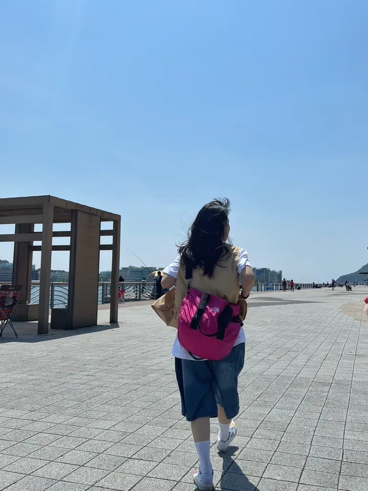 Picnic With A Cat 고양이와 물고기 친구들 자수 버뮤다 반바지 상세 이미지 19