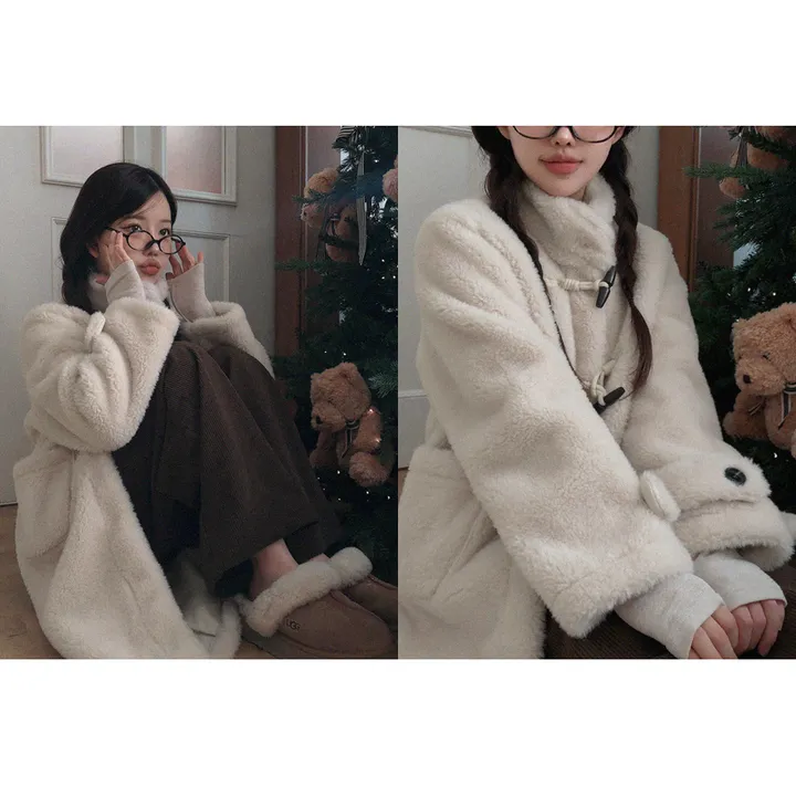 🚀당일발송/시즌오프30%🚀 [단독/진짜귀여움,,🐻🤎] 테디 포켓 양털 뽀글이 떡볶이롱코트 뽀글이롱코트 겨울롱코트 겨울코트 겨울아우터 겨울옷 겨울신상 상세 이미지 7