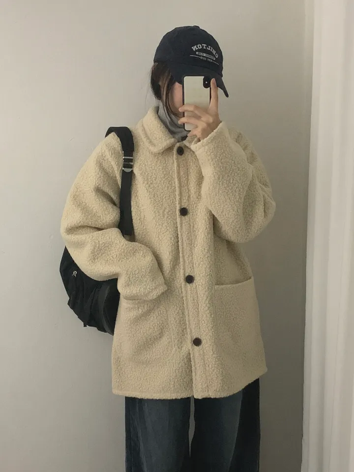 부클하프코트 (3color) 상세 이미지 6