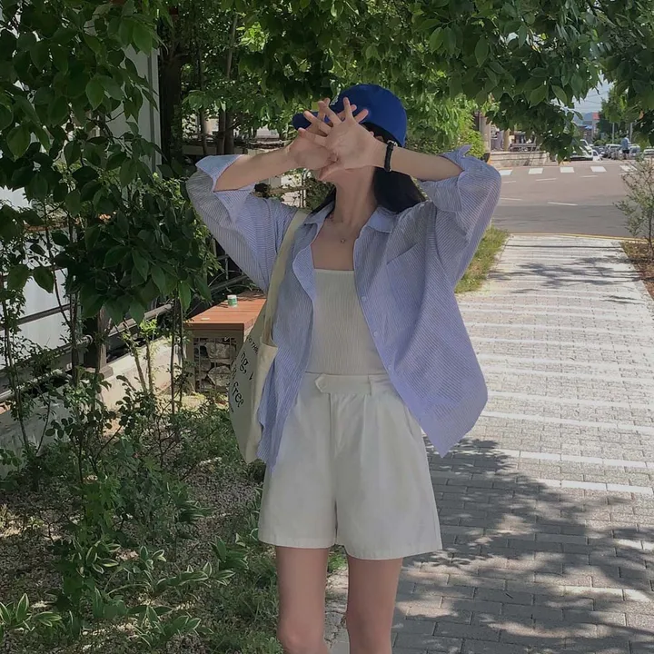 [화이트 비침X/🤍1천장돌파]츄리닝보다 편한, 비죠 원버튼 코튼 숏팬츠 상세 이미지 37