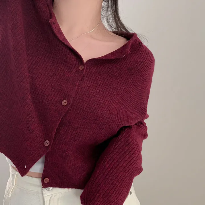 [🍇1만장 돌파!]퍼스널 로즈 캐시울 니트 가디건 - 5color 상세 이미지 31