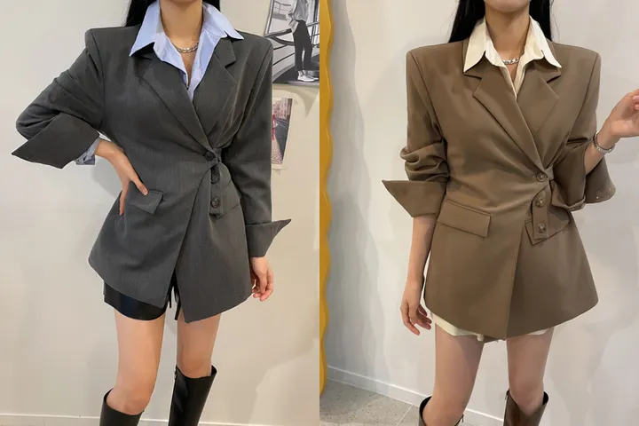 [최저가/당일출고] 라쉬 언발버튼 자켓 상세 이미지 3