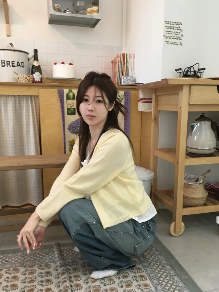 [봄신상💐](5colors/파스텔색감🌈🖍️) 레이어드 펀칭 라운드넥 니트 봄 가디건 cd 상세 이미지 136
