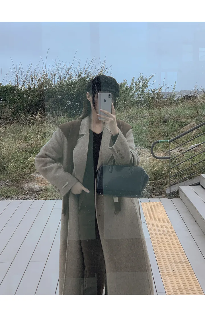 [자체제작/1만장돌파!/S-L] 브랜던 프리미엄 더블 울 핸드메이드 롱 코트 상세 이미지 91