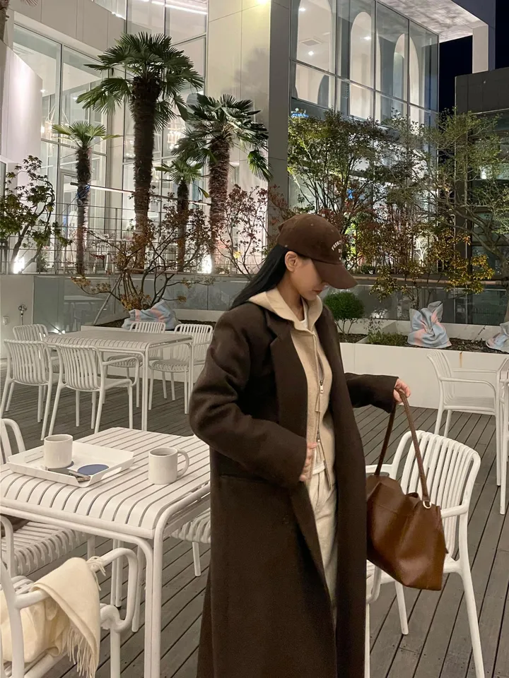 나인  프리미엄 울 맥시 코트 2color. 상세 이미지 48