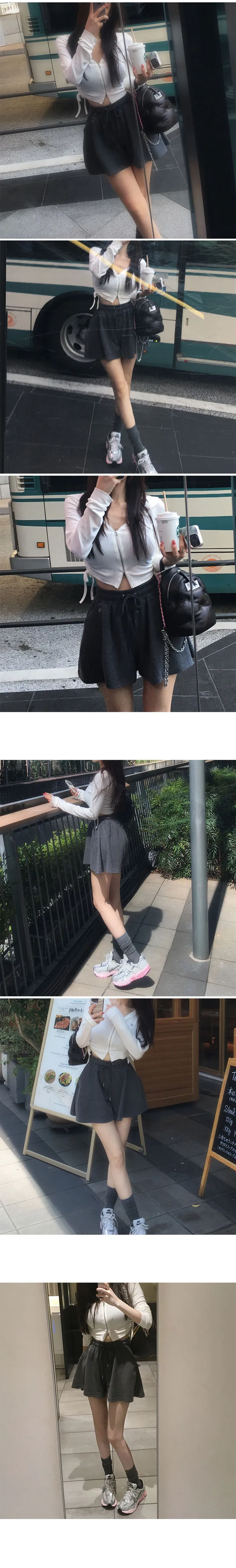 (2size)[여리보장/허얇핏] made 럽미 크롭 셔링 집업 상세 이미지 12
