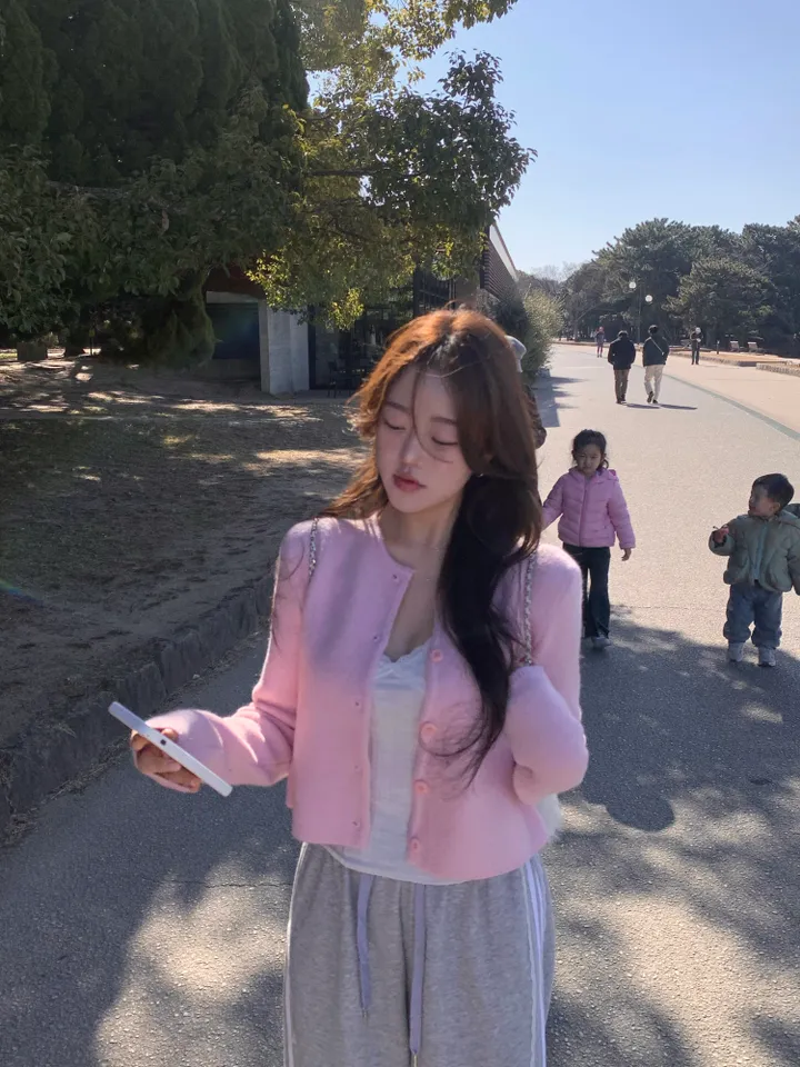 [베이비색감💌/고퀄원단] 앙고라 봄 새미크롭 가디건-4col 상세 이미지 19