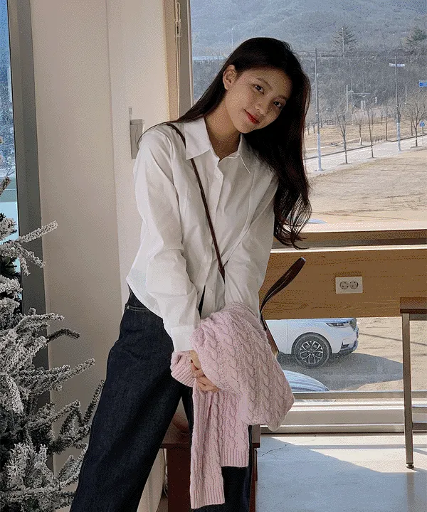 디스 슬림 셔츠