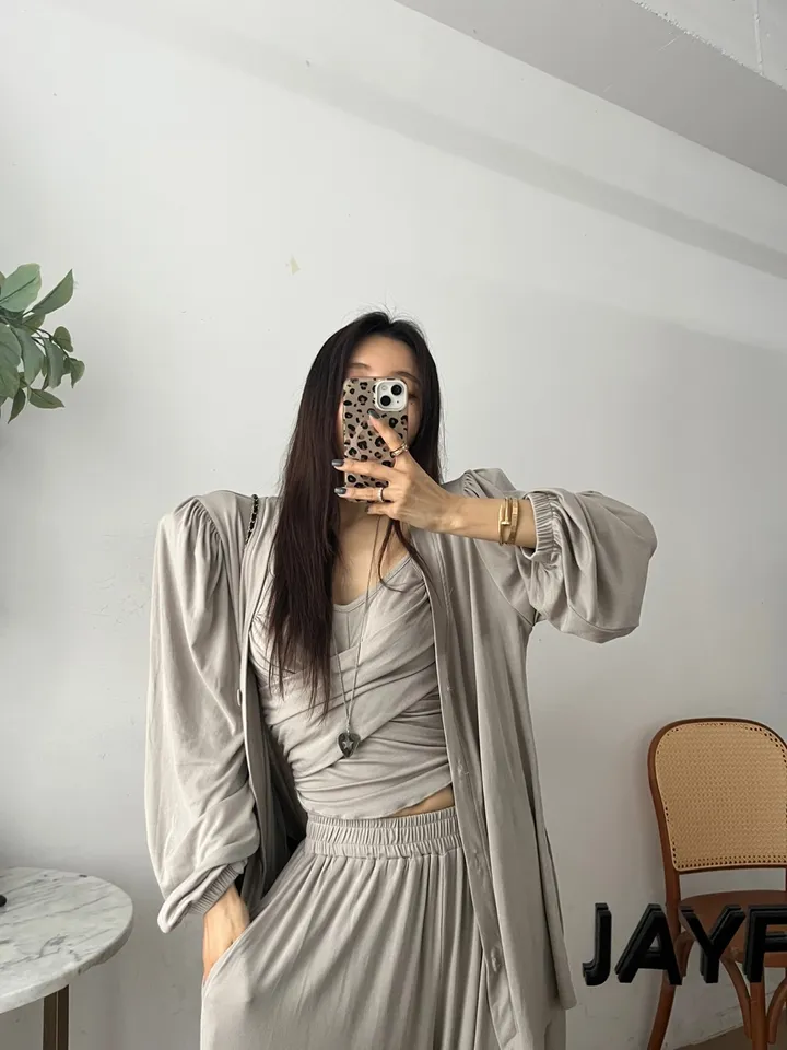 [나시+가디건+팬츠/임산부가능/달미픽] 후덜데일리SET(3color) 상세 이미지 24