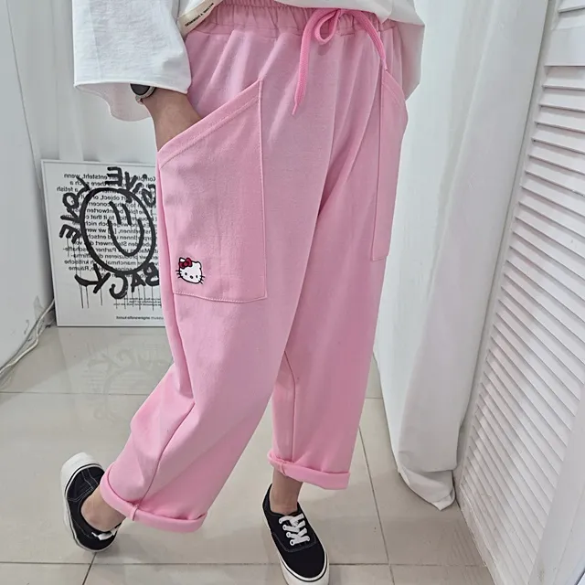 [~99SIZE]캐릭 자수 밴딩배기팬츠 상세 이미지 15