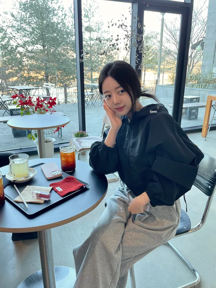 [new버전 크롭 박시핏] 허리 스트링 기본 데일리 간절기 바람막이 상세 이미지 11