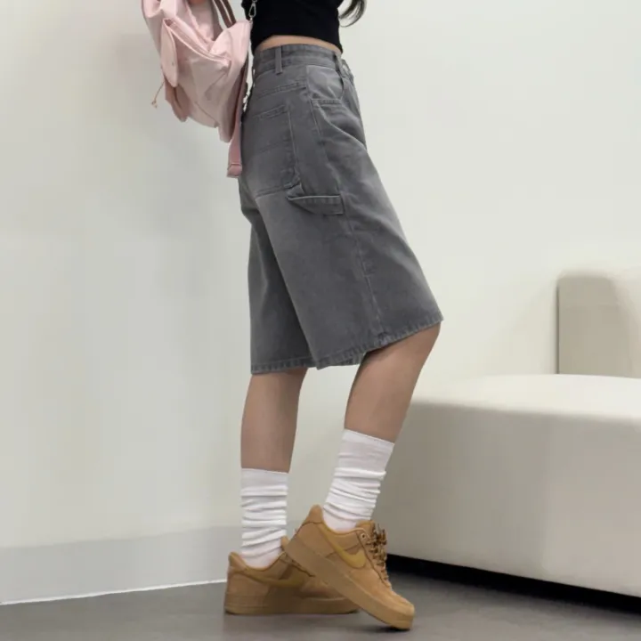 [카펜더버뮤다🐰/숏&롱/~2XL] 아일렛 카펜더 5부 7부 버뮤다 데님 숏팬츠 여름반바지 기장선택 남녀공용 하체커버 빅사이즈 (5Col) 상세 이미지 18