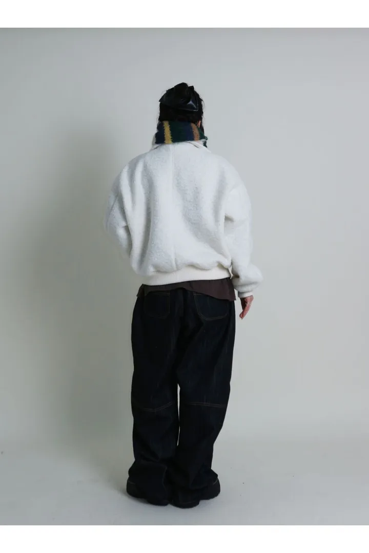 테디베어 테리 부클 바시티 봄버 자켓 상세 이미지 8