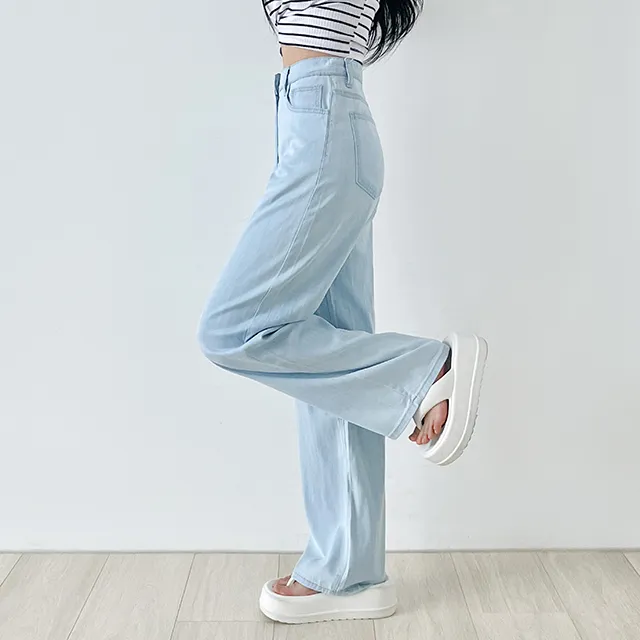 [3기장~2XL🧊] 여름 쿨소재 에어텐셀 코튼와이드팬츠 3color 상세 이미지 23