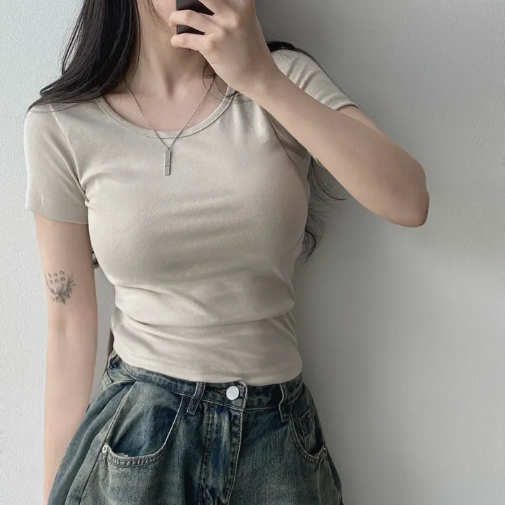 [11color/인생반팔] 코튼 데일리 부드러운 무지 라운드 반팔 기본 티셔츠 - 11color 상세 이미지 17