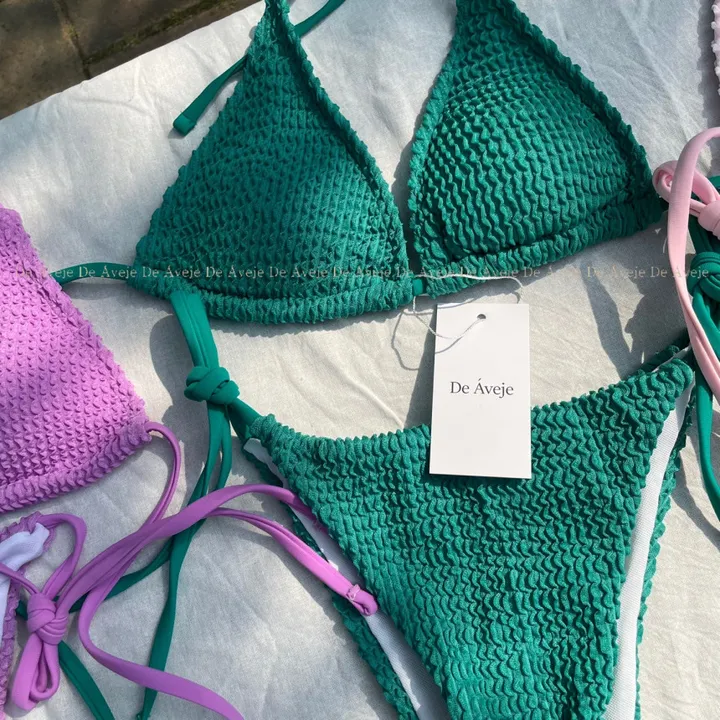 기본 끈 비키니 홀터넥 태닝 골지 3color 상세 이미지 15