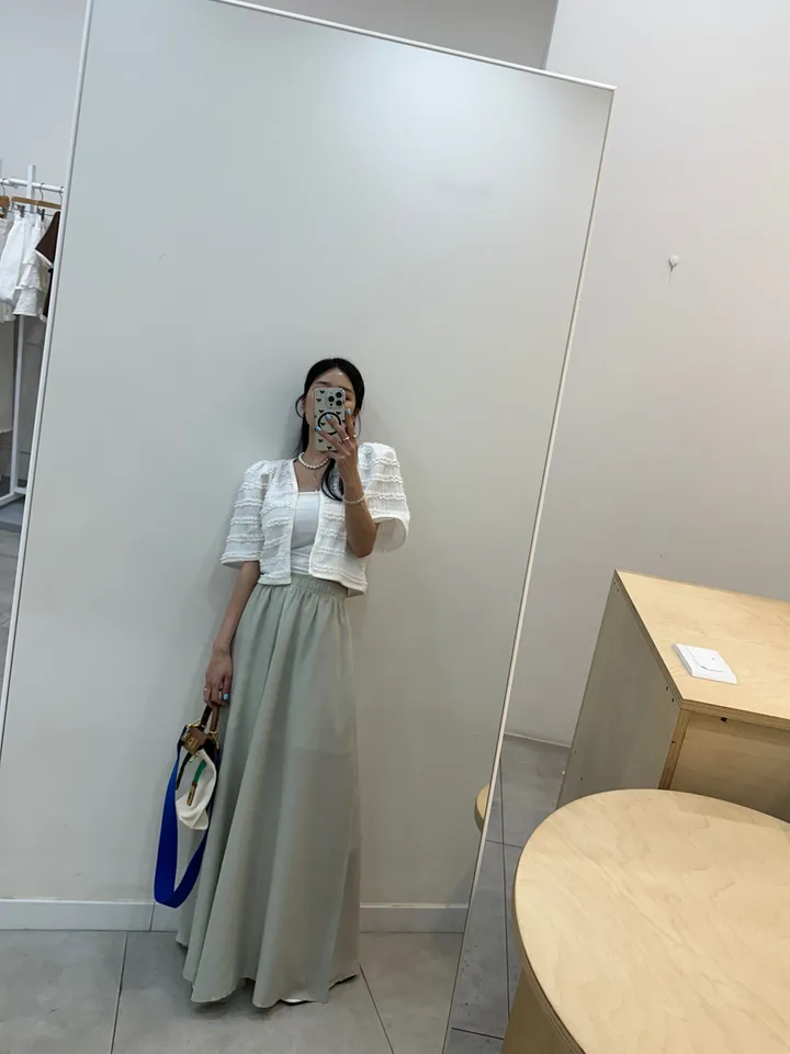 [러블리 한가득~❤️] 봉긋 레이스 엔젤 퍼프 크롭 가디건 상세 이미지 85