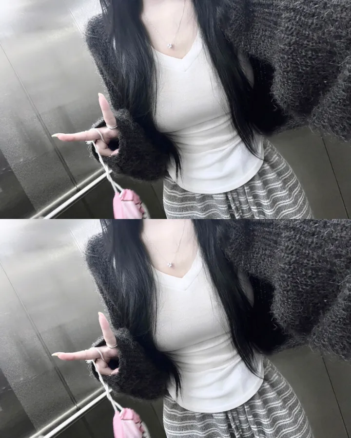 슥걸치는🩷퍼가디건 -3color / 가디건 볼레로 퍼가디건 퍼볼레로 솔잎볼레로 솔잎가디건 크롭가디건 크롭  니트가디건 니트 가을가디건 볼레로가디건 앙고라가디건 겨울가디건 상세 이미지 15