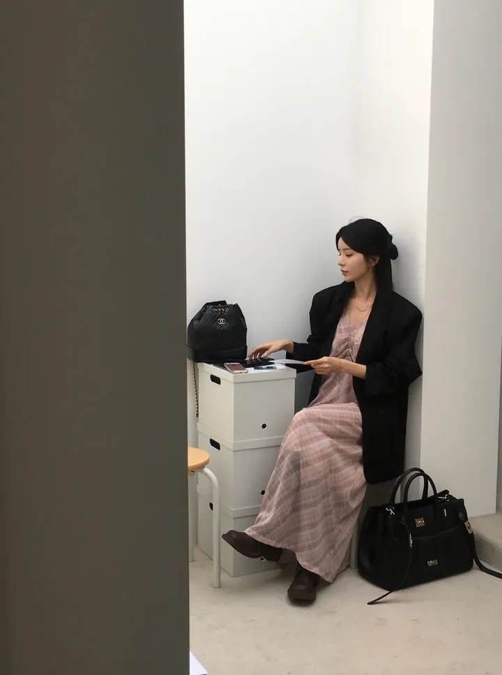 물방울 롱 네크리스 목걸이 상세 이미지 7