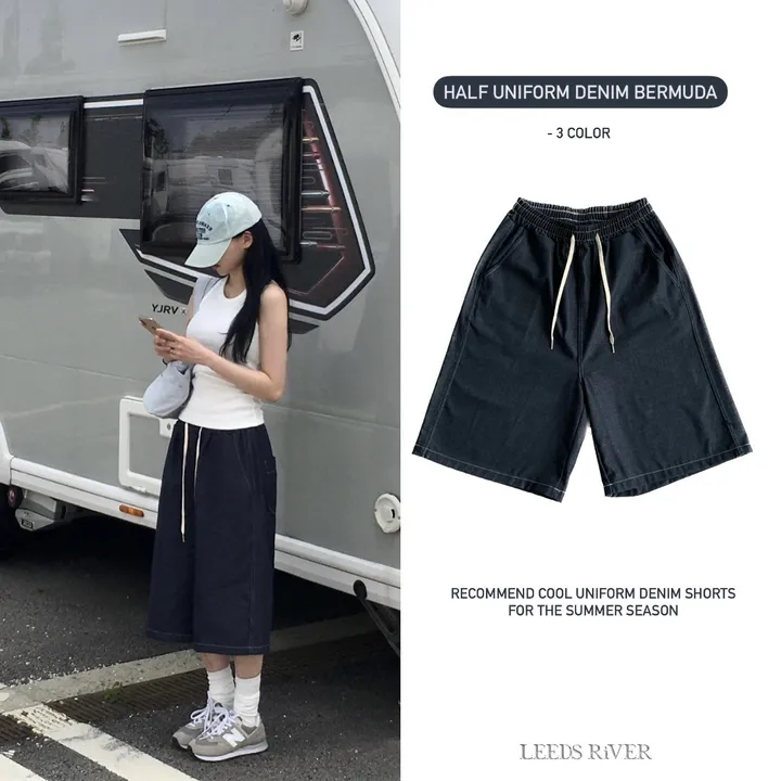[*극찬핏]하프 생지 버뮤다 pt : half bermuda pants - 3 color 상세 이미지 63