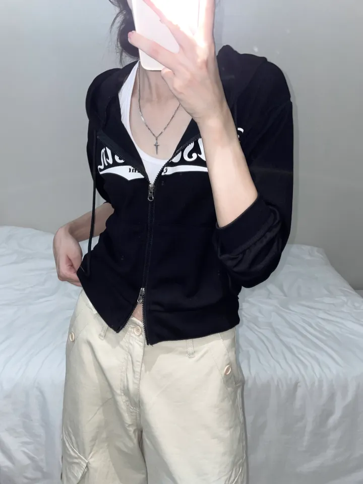 위스콘 세미크롭 투웨이 후드집업 (4color) 상세 이미지 18