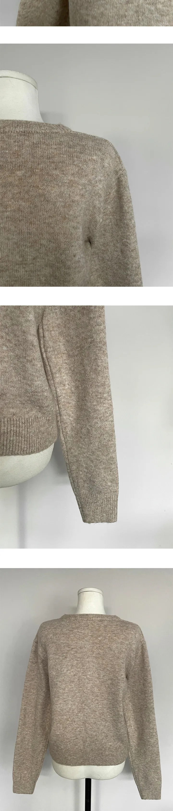 [고급진퀄리티✨] 가나다란 이센스 고급스러운 라운드넥 니트 가디건 5color 상세 이미지 18